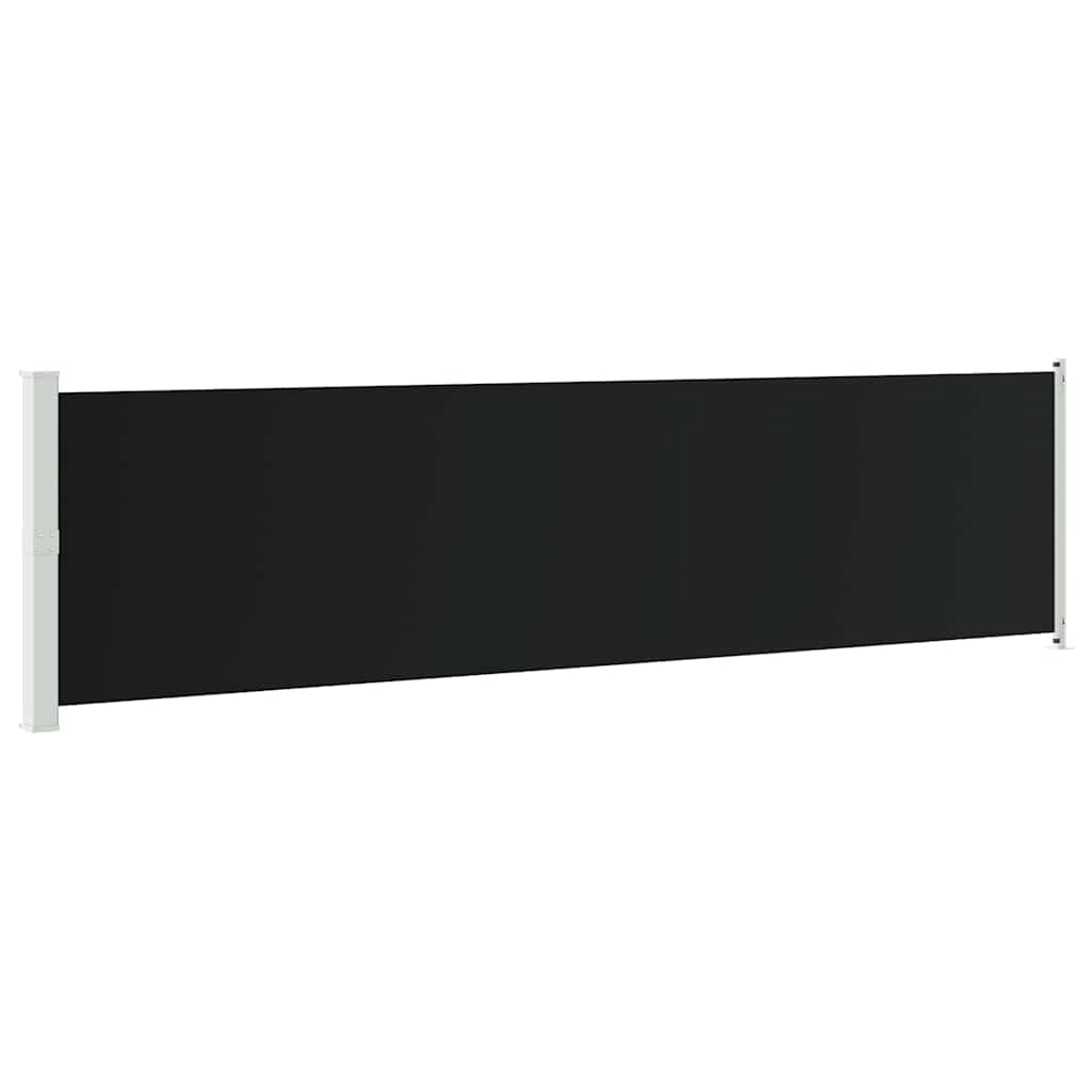 Tenda Laterale Retrattile per Patio 600x160 cm Nera