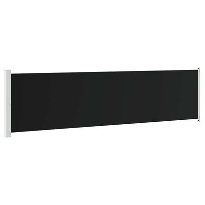 Tenda Laterale Retrattile per Patio 600x160 cm Nera