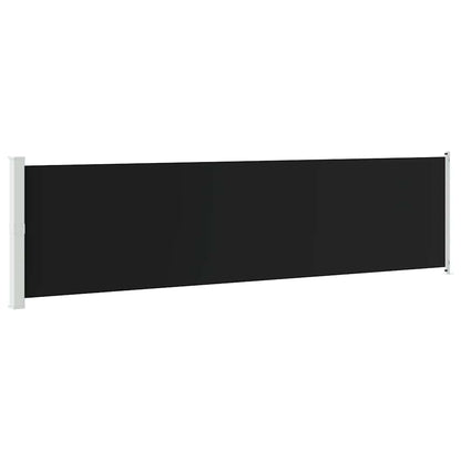 Tenda Laterale Retrattile per Patio 600x160 cm Nera