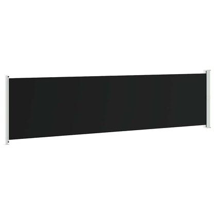 Tenda Laterale Retrattile per Patio 600x160 cm Nera