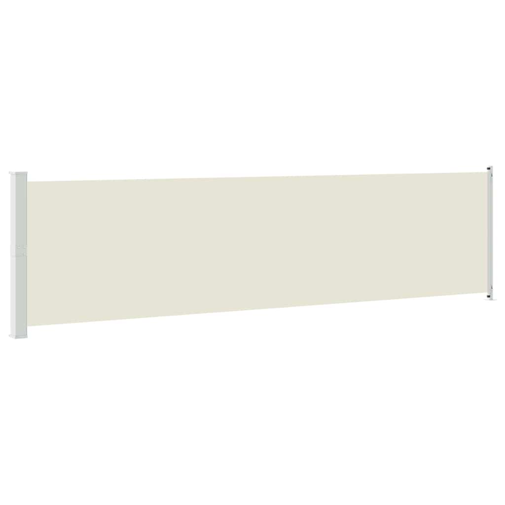 Tenda Laterale Retrattile per Patio 600x160 cm Crema