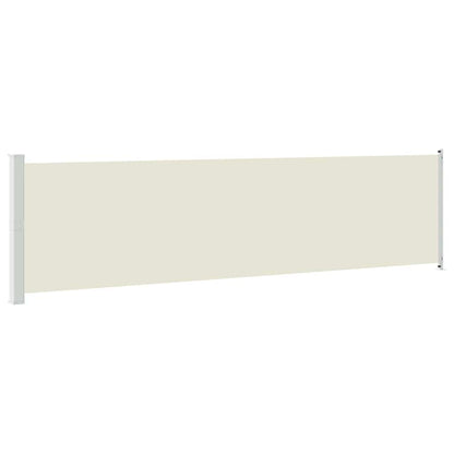 Tenda Laterale Retrattile per Patio 600x160 cm Crema