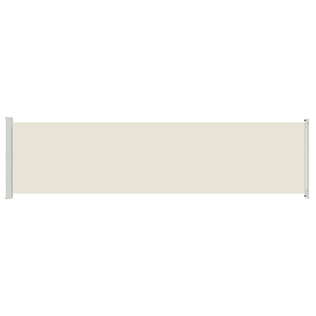 Tenda Laterale Retrattile per Patio 600x160 cm Crema