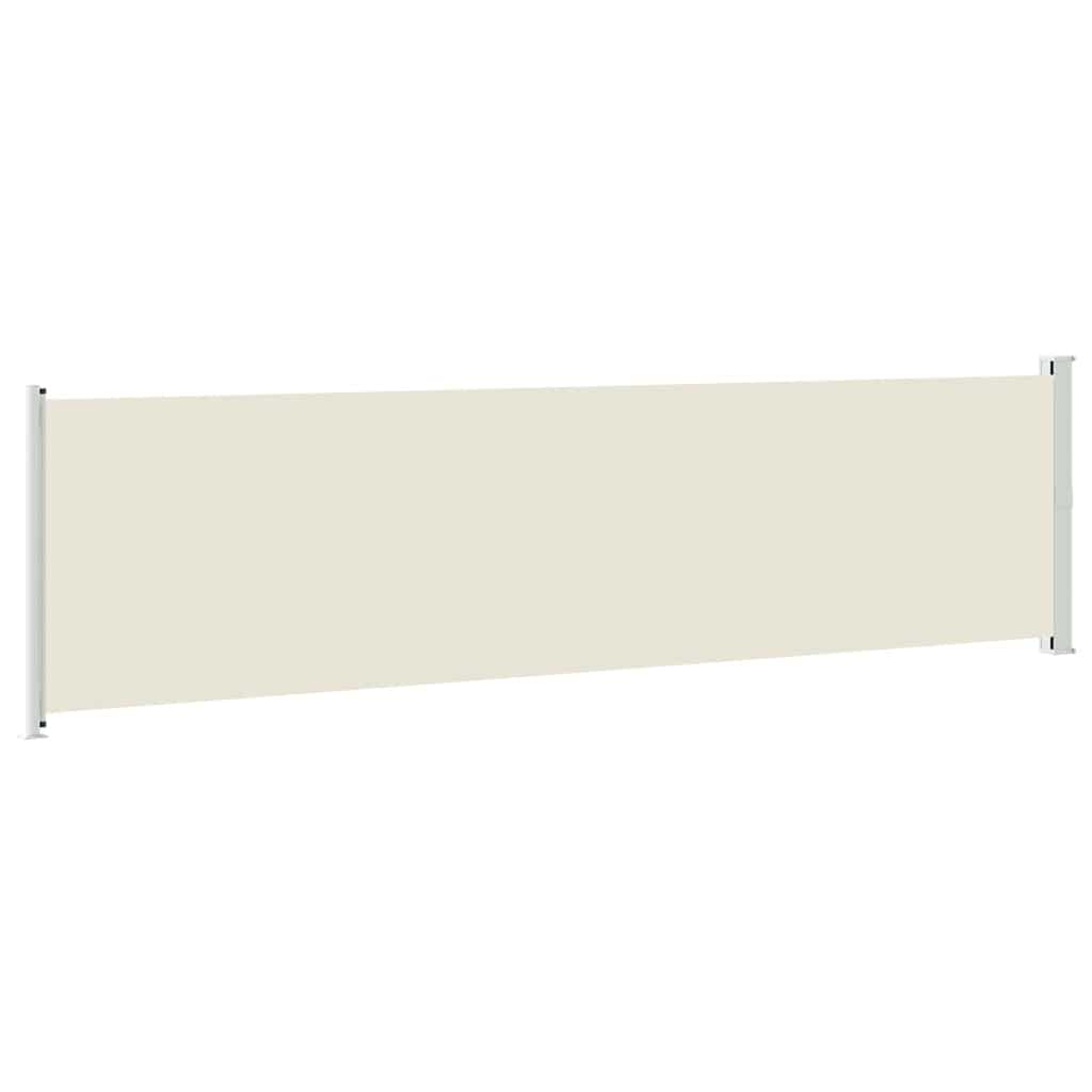 Tenda Laterale Retrattile per Patio 600x160 cm Crema | homemem39