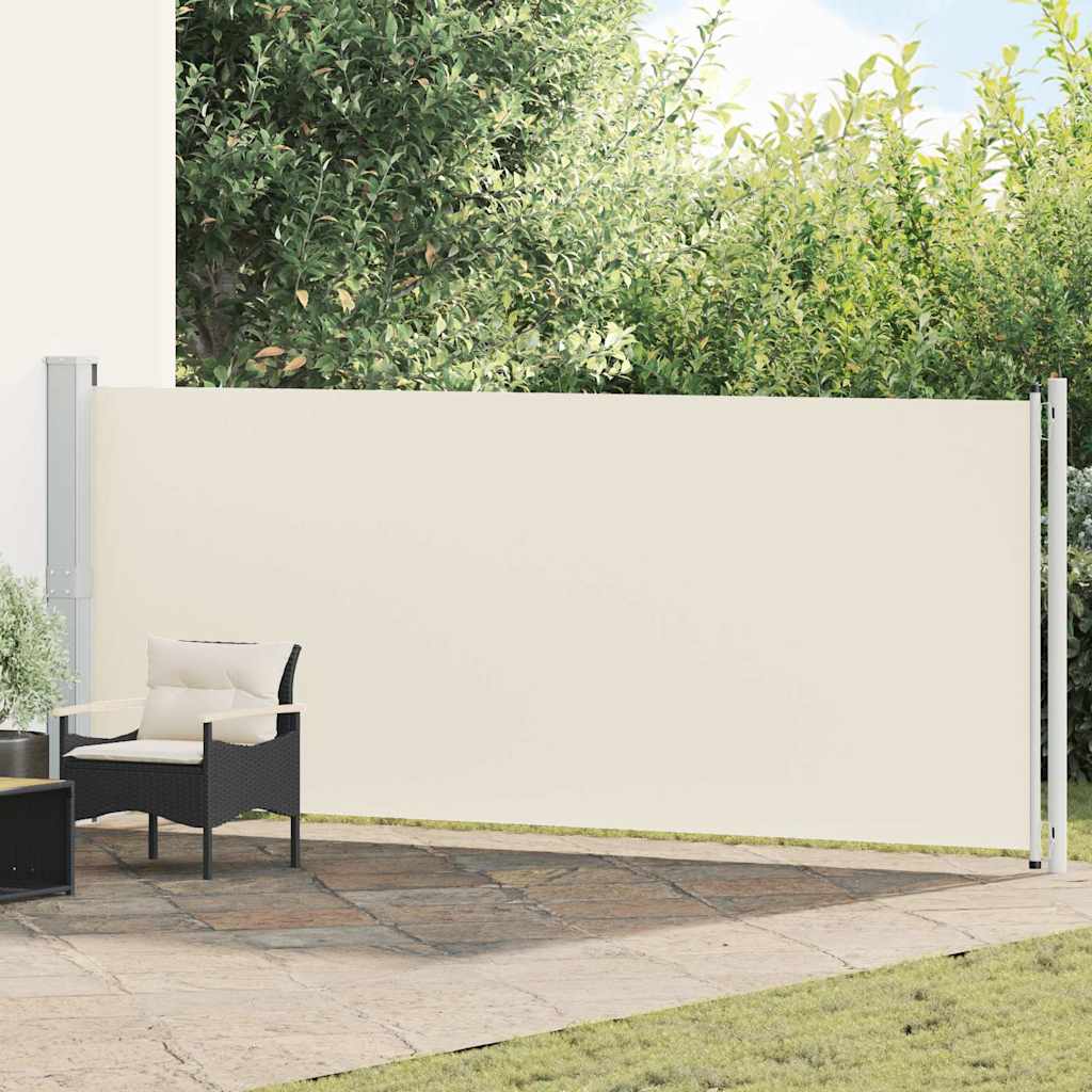 Tenda Laterale Retrattile per Patio 600x160 cm Crema