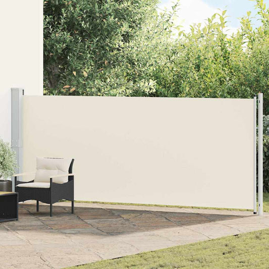 Tenda Laterale Retrattile per Patio 600x160 cm Crema