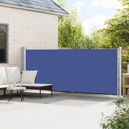 Tenda Laterale Retrattile per Patio 600x160 cm Blu