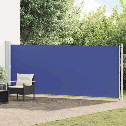 Tenda Laterale Retrattile per Patio 600x160 cm Blu