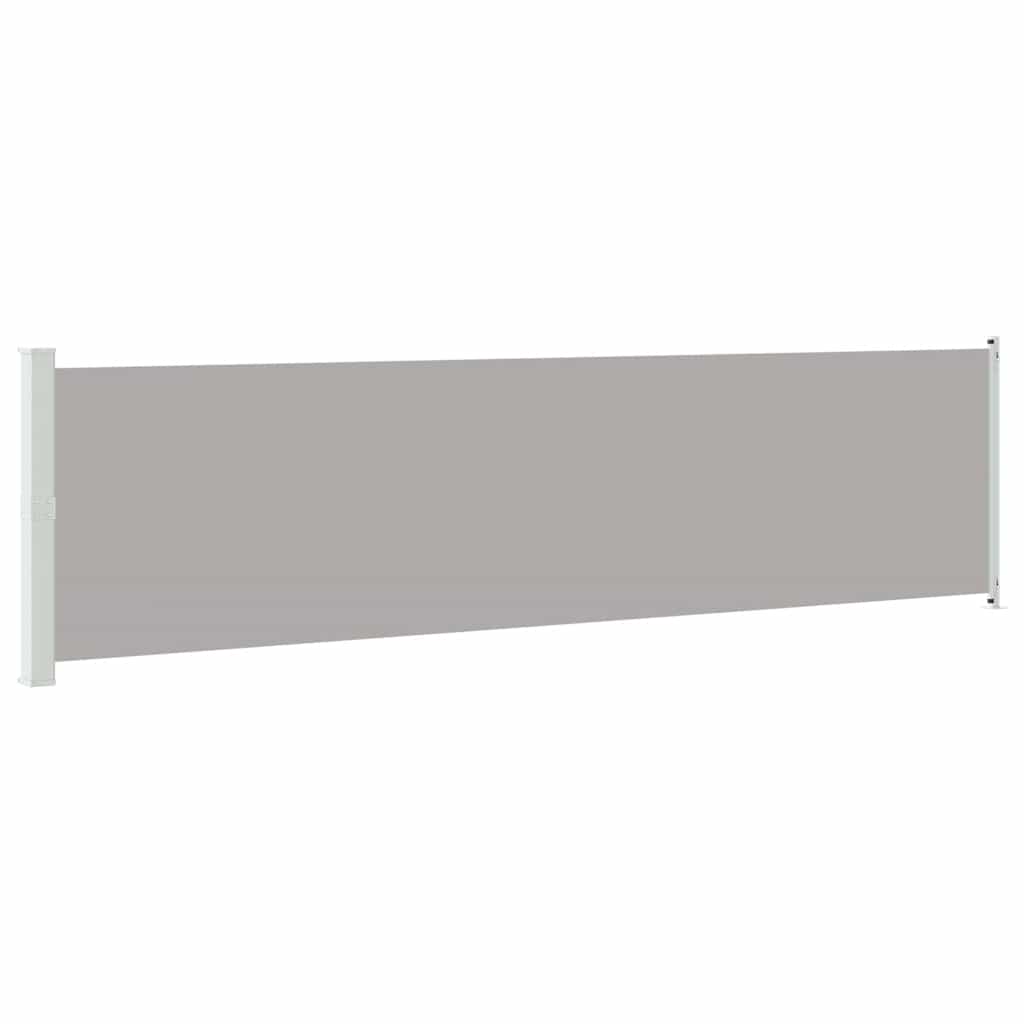 Tenda Laterale Retrattile per Patio 600x160 cm Grigia
