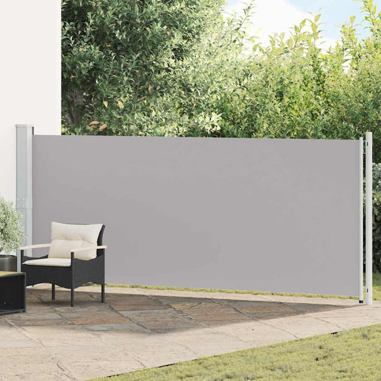 Tenda Laterale Retrattile per Patio 600x160 cm Grigia