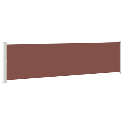 Tenda Laterale Retrattile per Patio 600x160 cm Marrone | homemem39
