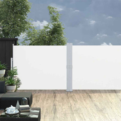 Tenda Laterale Retrattile per Patio 140x1200 cm Crema