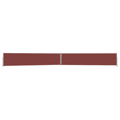 Tenda Laterale Retrattile per Patio 140x1200 cm Marrone