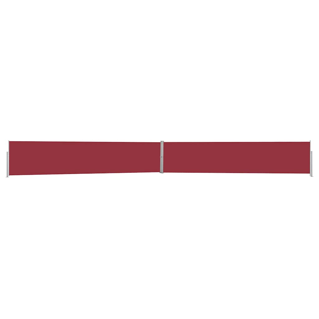 Tenda Laterale Retrattile per Patio 140x1200 cm Rossa | homemem39
