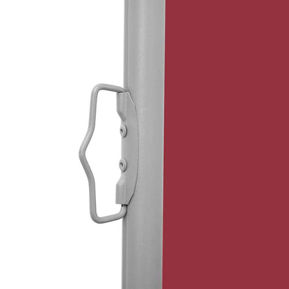 Tenda Laterale Retrattile per Patio 140x1200 cm Rossa | homemem39