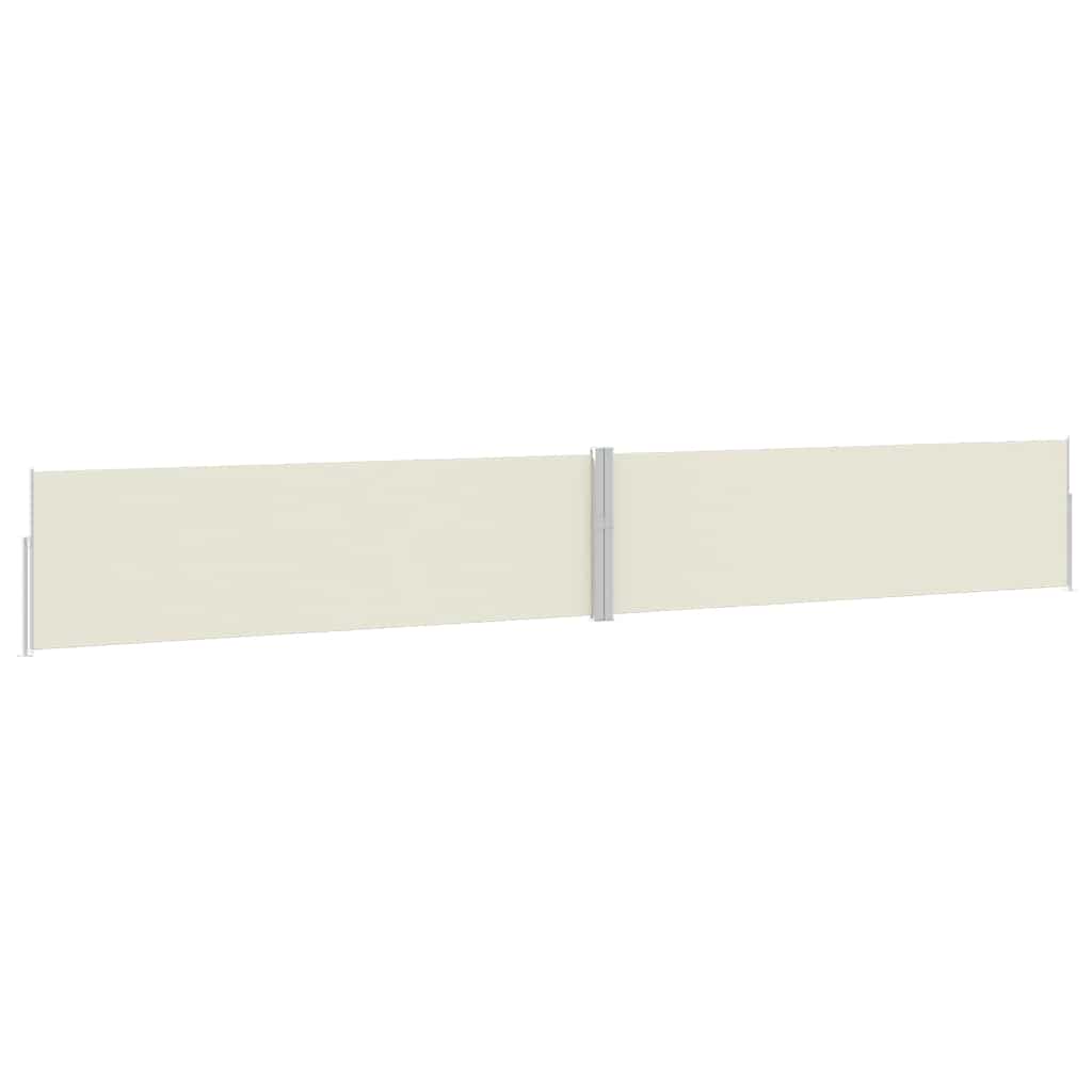 Tenda Laterale Retrattile per Patio 170x1200 cm Crema