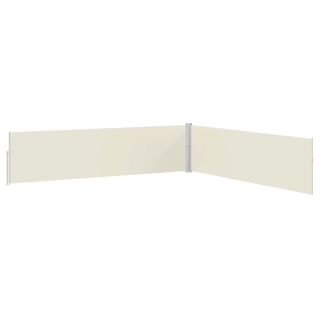 Tenda Laterale Retrattile per Patio 170x1200 cm Crema
