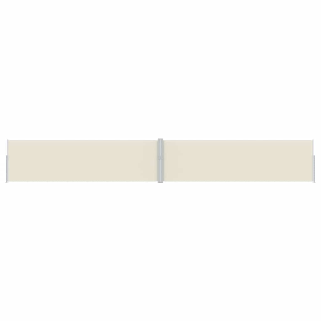 Tenda Laterale Retrattile per Patio 170x1200 cm Crema | homemem39