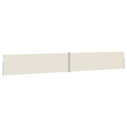 Tenda Laterale Retrattile per Patio 170x1200 cm Crema | homemem39