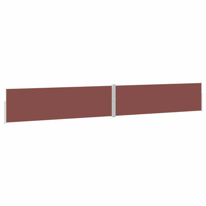 Tenda Laterale Retrattile per Patio 170x1200 cm Marrone