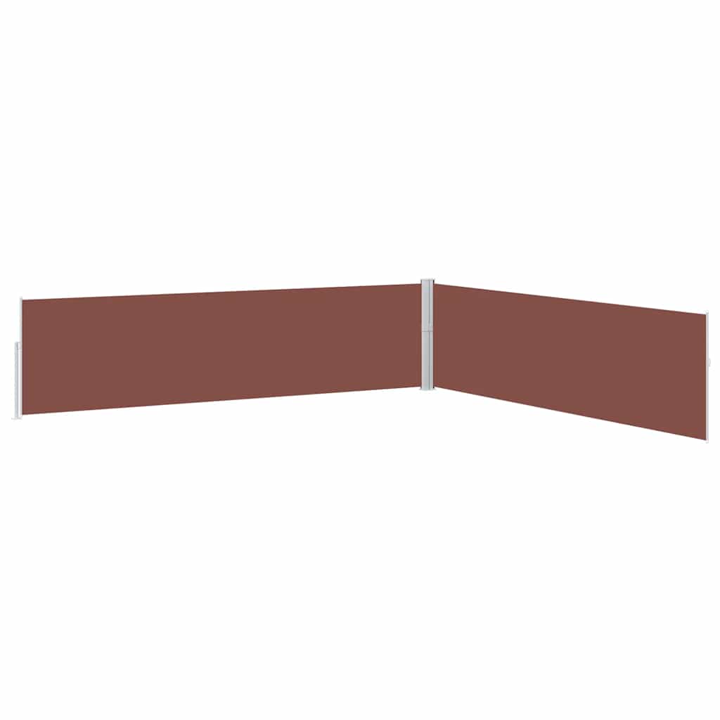 Tenda Laterale Retrattile per Patio 170x1200 cm Marrone