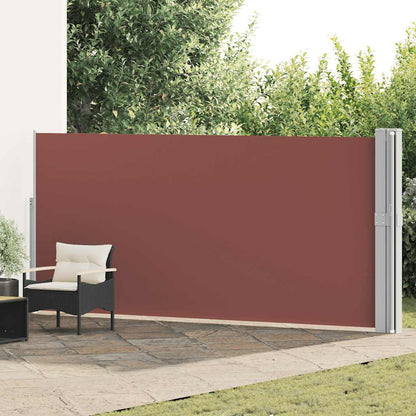 Tenda Laterale Retrattile per Patio 170x1200 cm Marrone