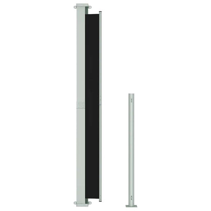 Tenda Laterale Retrattile per Patio 180x300 cm Nera | homemem39