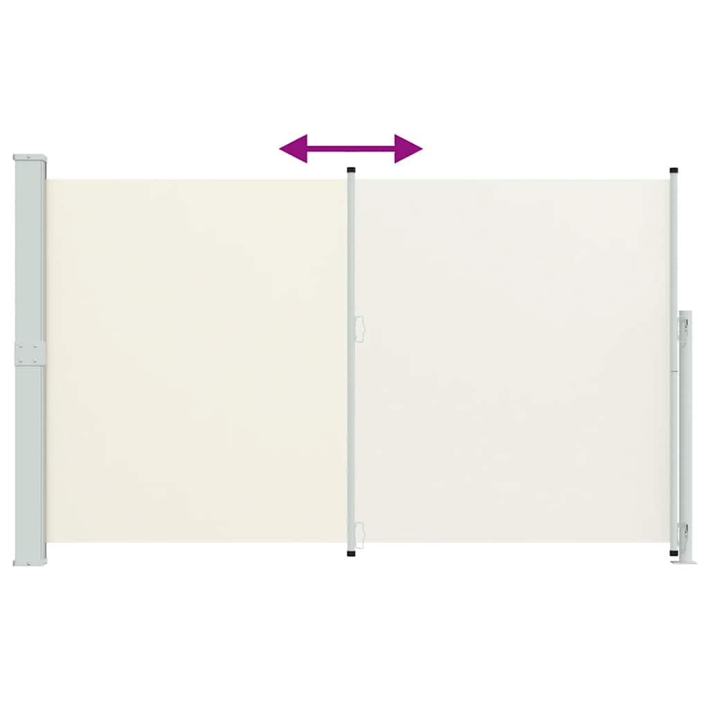 Tenda Laterale Retrattile per Patio 180x300 cm Crema | homemem39