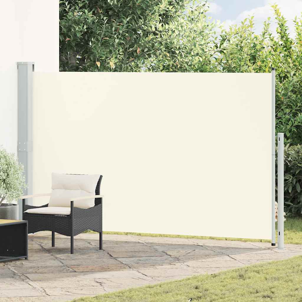 Tenda Laterale Retrattile per Patio 180x300 cm Crema | homemem39