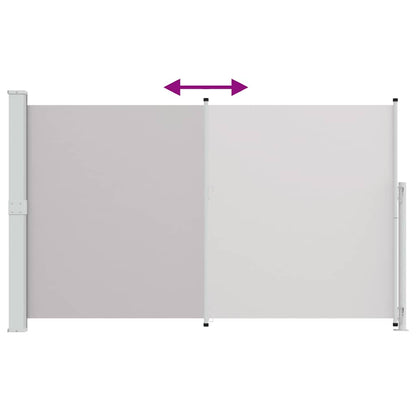 Tenda Laterale Retrattile per Patio 180x300 cm Grigia | homemem39