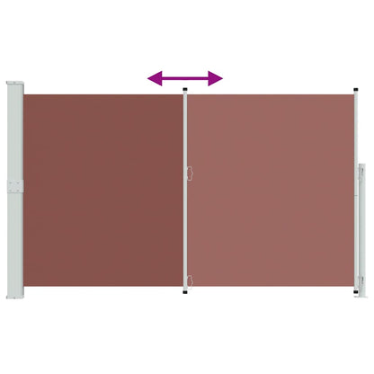 Tenda Laterale Retrattile per Patio 180x300 cm Marrone | homemem39