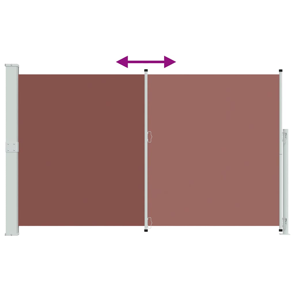 Tenda Laterale Retrattile per Patio 180x314 cm Marrone