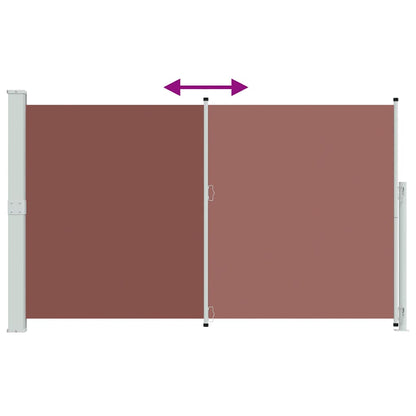Tenda Laterale Retrattile per Patio 180x314 cm Marrone