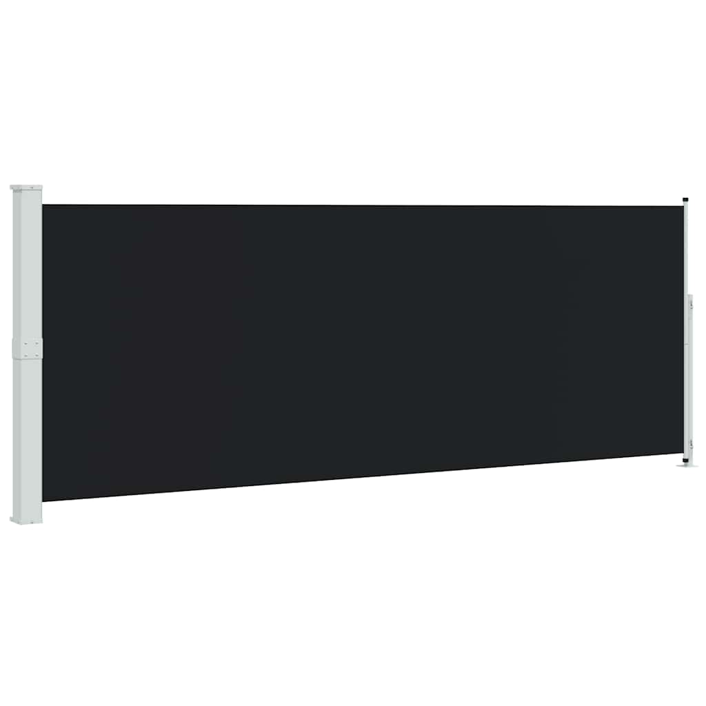 Tenda Laterale Retrattile per Patio 180x500 cm Nera | homemem39