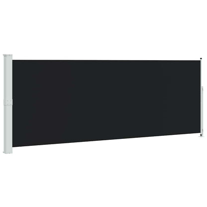 Tenda Laterale Retrattile per Patio 180x500 cm Nera | homemem39