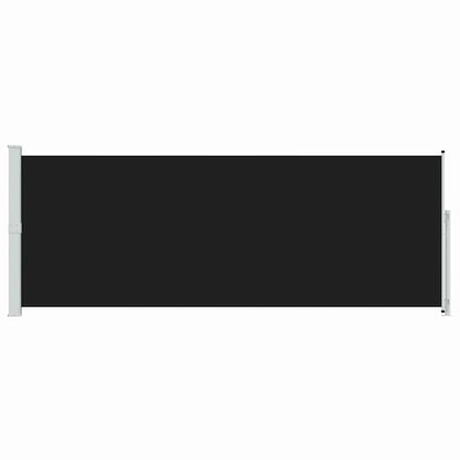 Tenda Laterale Retrattile per Patio 180x500 cm Nera