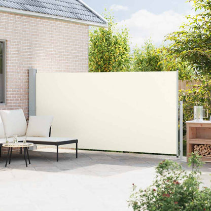 Retractable Side Awning for Patio 180x500 cm Cream