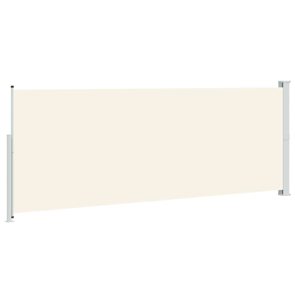 Tenda Laterale Retrattile per Patio 180x500 cm Crema | homemem39