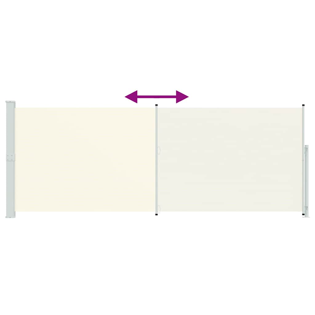 Tenda Laterale Retrattile per Patio 180x500 cm Crema