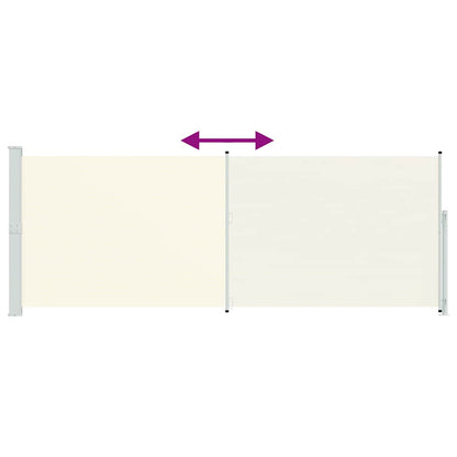 Tenda Laterale Retrattile per Patio 180x500 cm Crema