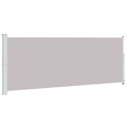 Tenda Laterale Retrattile per Patio 180x500 cm Grigia | homemem39