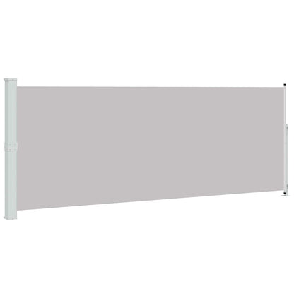 Retractable Side Awning for Patio 180x500 cm Grey