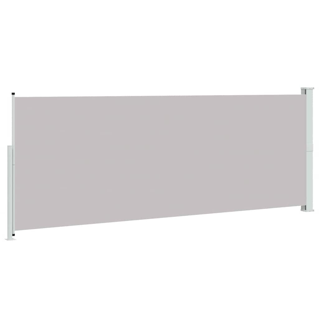 Tenda Laterale Retrattile per Patio 180x500 cm Grigia | homemem39