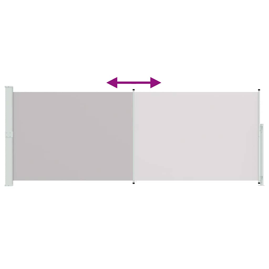 Tenda Laterale Retrattile per Patio 180x500 cm Grigia | homemem39