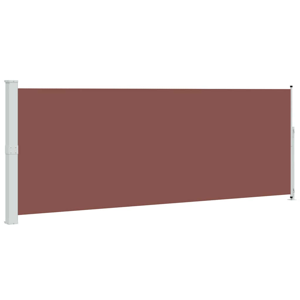Tenda Laterale Retrattile per Patio 180x500 cm Marrone | homemem39