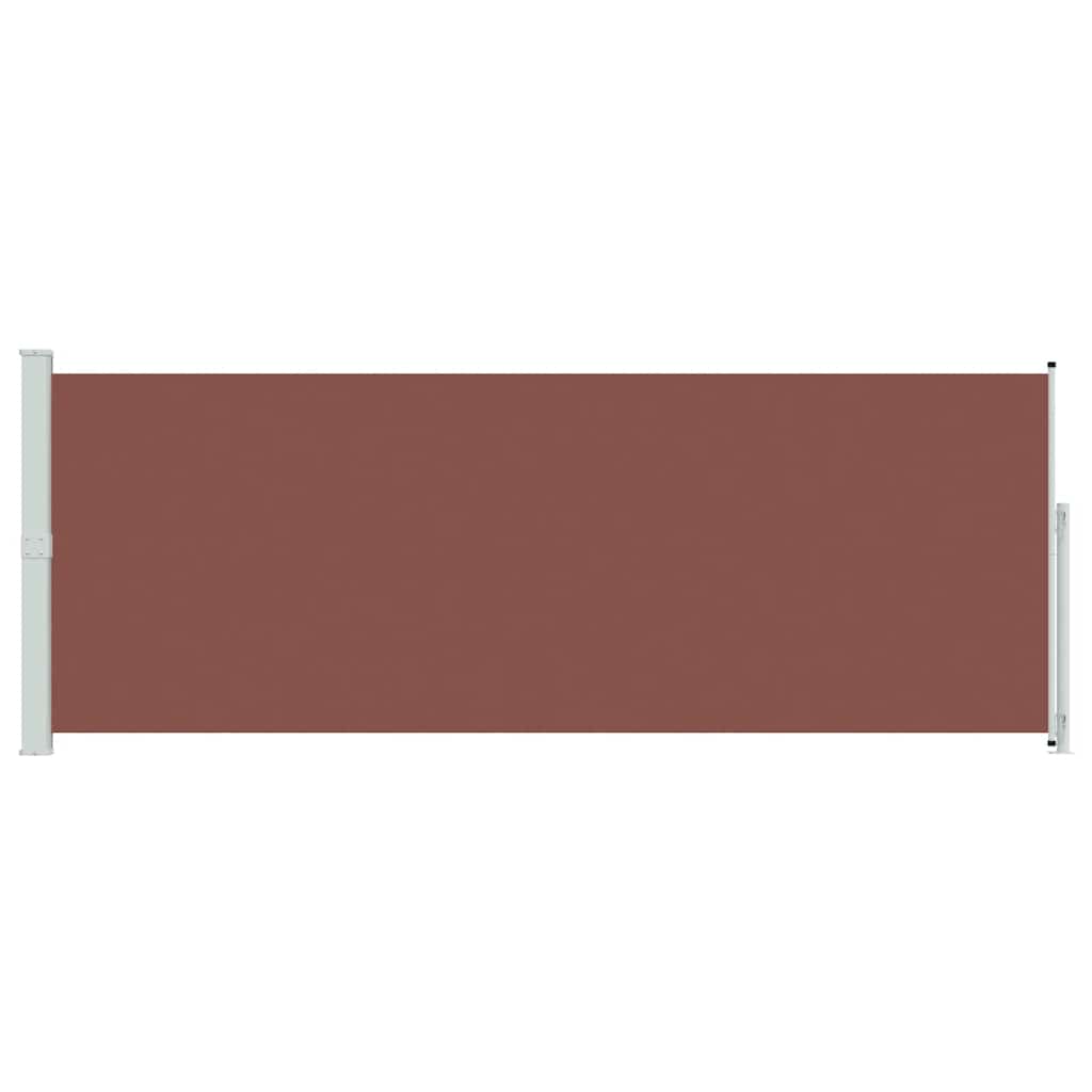 Tenda Laterale Retrattile per Patio 180x500 cm Marrone