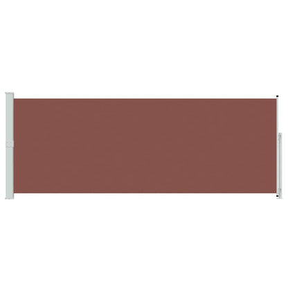 Tenda Laterale Retrattile per Patio 180x500 cm Marrone