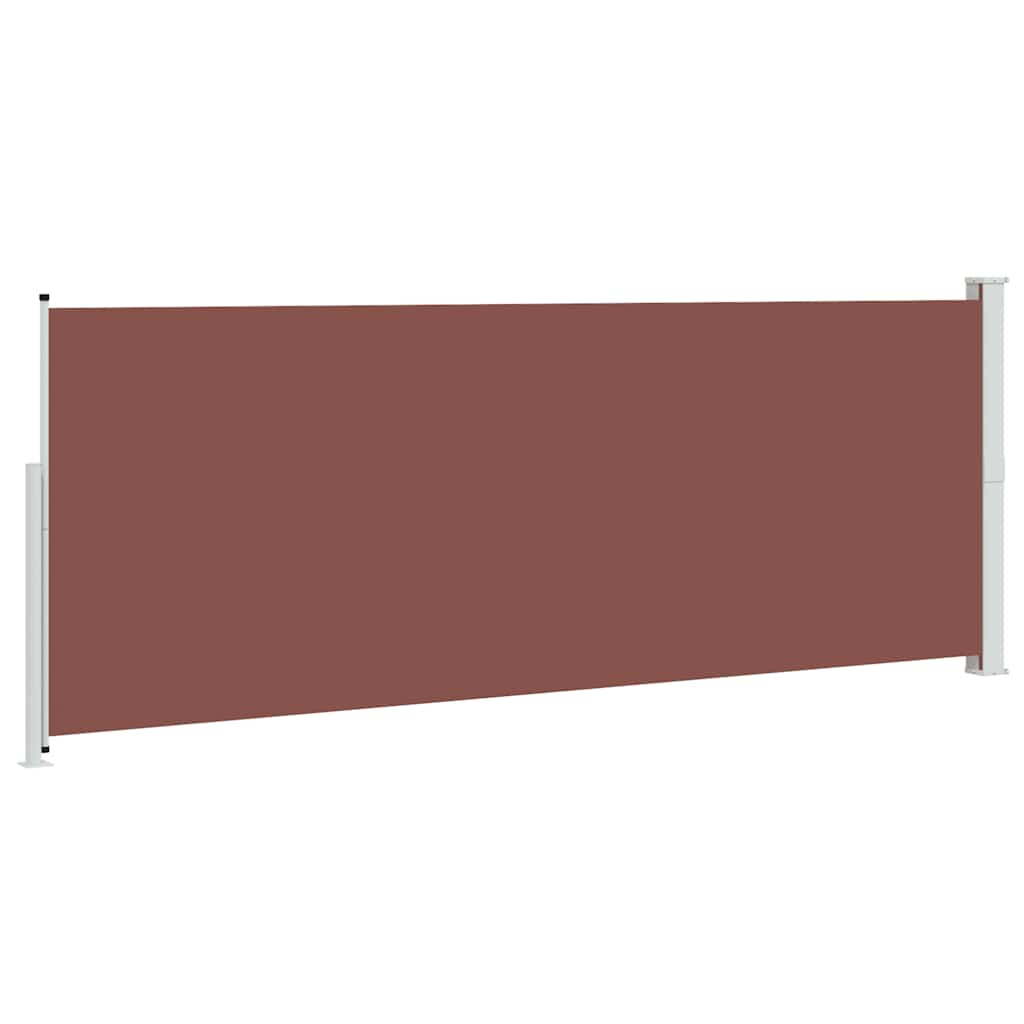 Tenda Laterale Retrattile per Patio 180x500 cm Marrone | homemem39