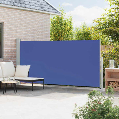 Tenda Laterale Retrattile per Patio 180x500 cm Blu