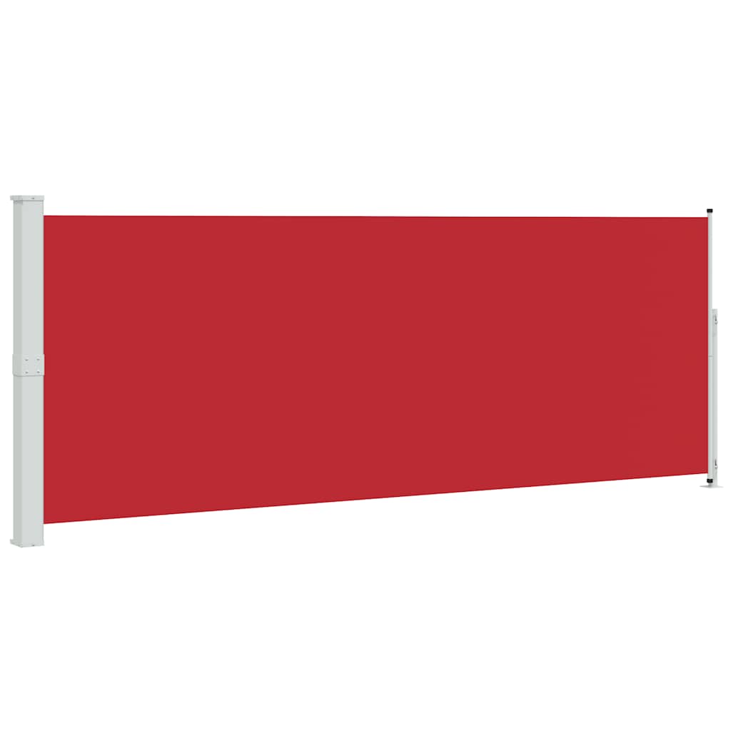 Tenda Laterale Retrattile per Patio 180x500 cm Rossa | homemem39